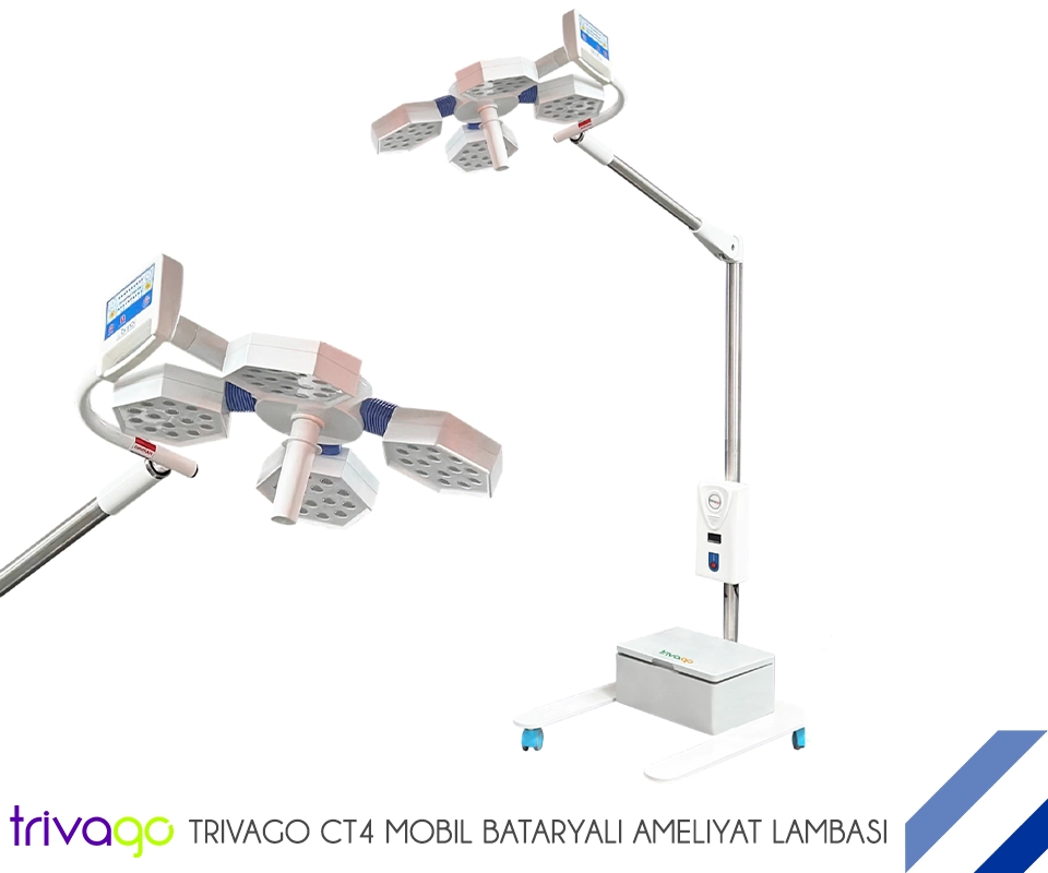                              Trivago CT4 Mobil Bataryalı Ameliyat Lambası